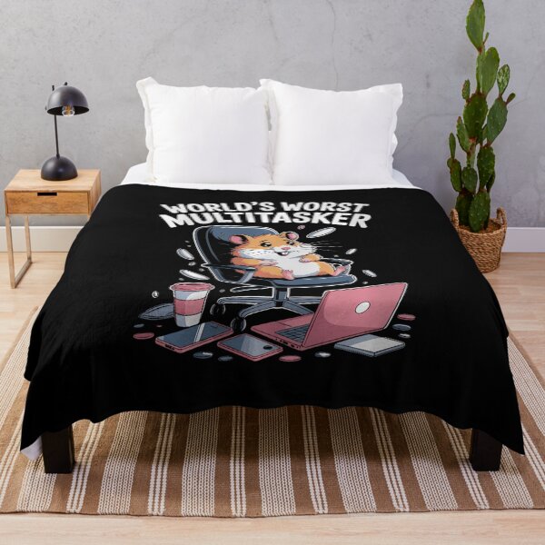 Item preview, Worlds Worst Multitasker Funny Hamster Office Design designed and sold by AlyceLynne.