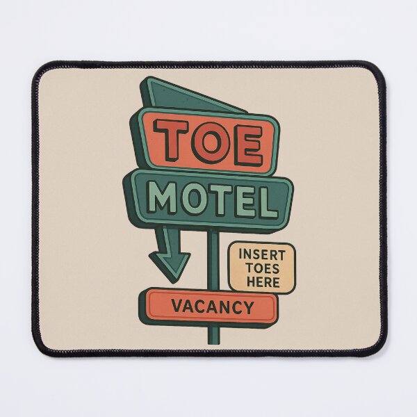 Item preview, Retro Toe Motel Sign - Insert Toes Here designed and sold by I AM BRO.