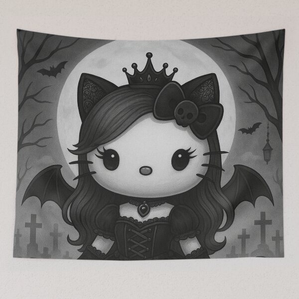 Item preview, Hello Creepy Kitten: Dark Gothic Elegance designed and sold by art-emissa.