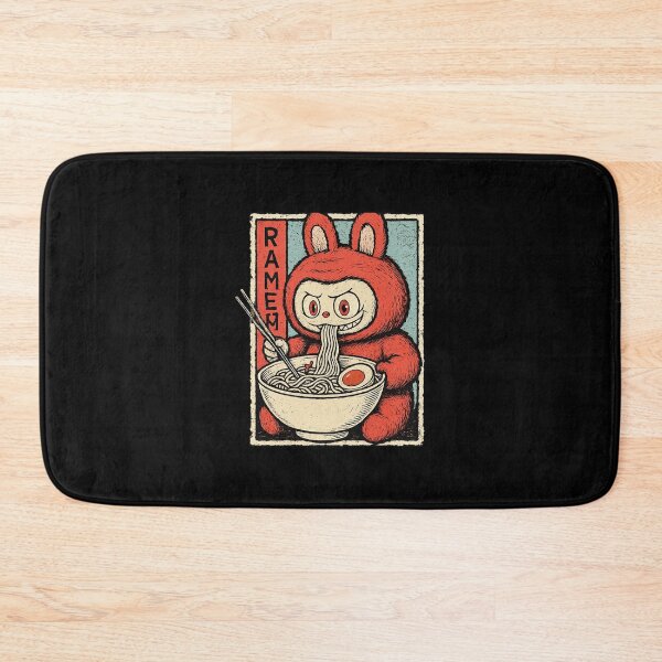 Item preview, Labubu Ramen Rush – Vintage Anime Poster Fan designed and sold by Dreoebaby.
