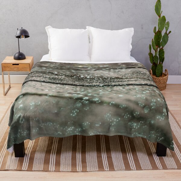 Item preview, Green Beige Oceanic Glam 1 (Photo of Glitter Only - Not Reflective) designed and sold by Anita's & Bella's Art.