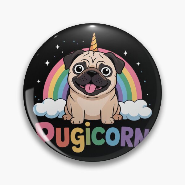 Item preview, Pugicorn Pug Unicorn Girls Kids Space Galaxy Rainbow.2022 designed and sold by VerseFarm.