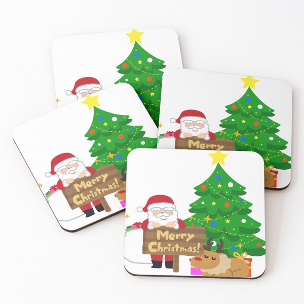 Item preview, Santa with “Merry Christmas” Sign designed and sold by DuMaxArt.