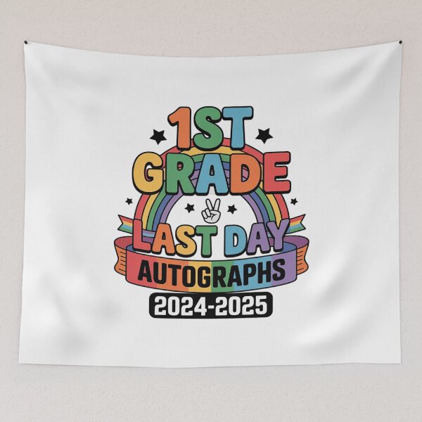 Item preview, 2025 Last Day of School Autograph 1st Grade Graduation Party 1  designed and sold by CombatTask.