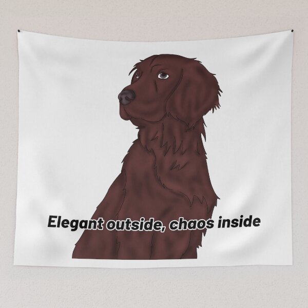 Item preview, Irish Setter – “Elegant Outside, Chaos Inside” – Funny Dog Cartoon Design designed and sold by Crack-in-Colors.