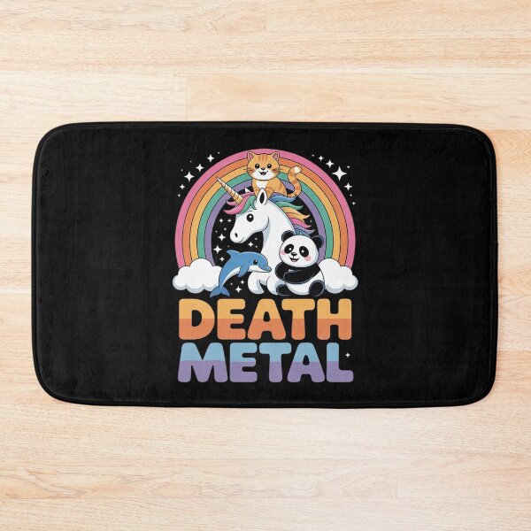 Item preview, Death Metal Cat Rainbow Unicorn Heavy Metal designed and sold by VerseFarm.