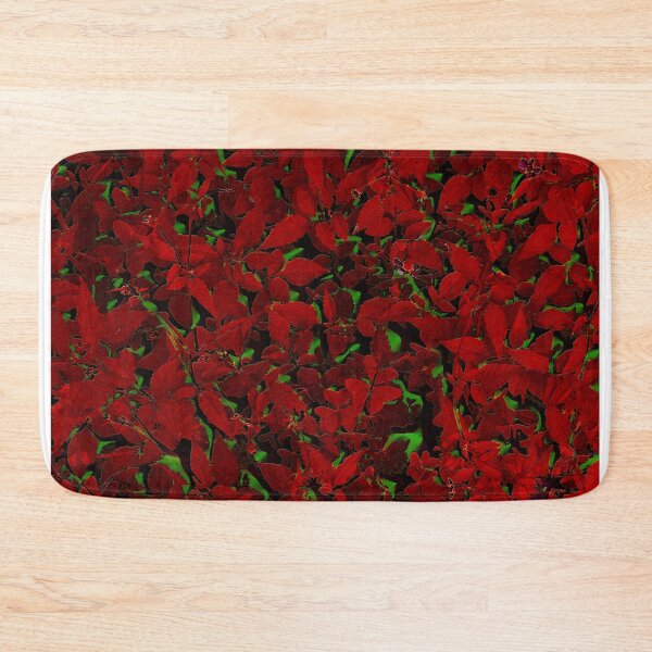Item preview, Poinsettia Leaves on Green Background designed and sold by mavicfe.
