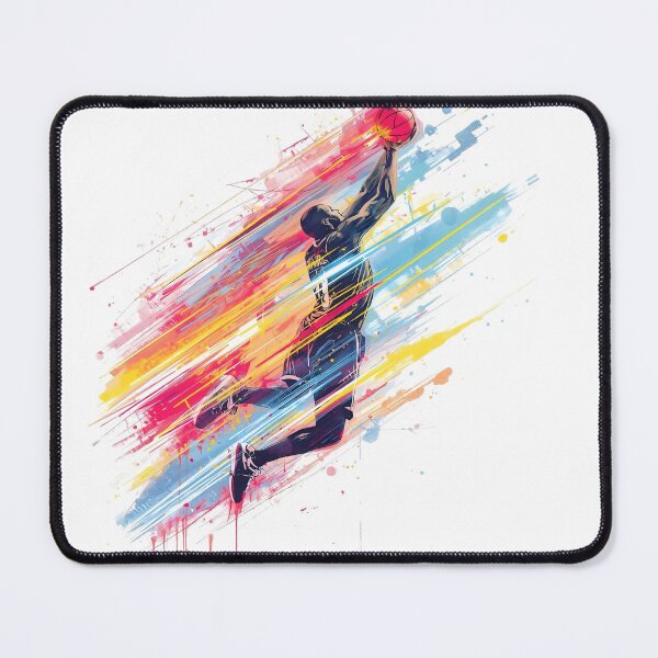 Item preview, Neon Splash Basketball Dunk Art designed and sold by SoulenCify.