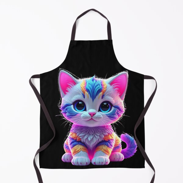 Item preview, Neon Rainbow Kitten with Electric Glow t-shirt designed and sold by Alicjareign.