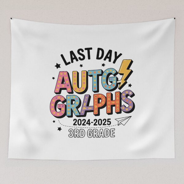 Item preview, 2025 Last Day of School Autograph 3rd Grade Graduation  designed and sold by CombatTask.