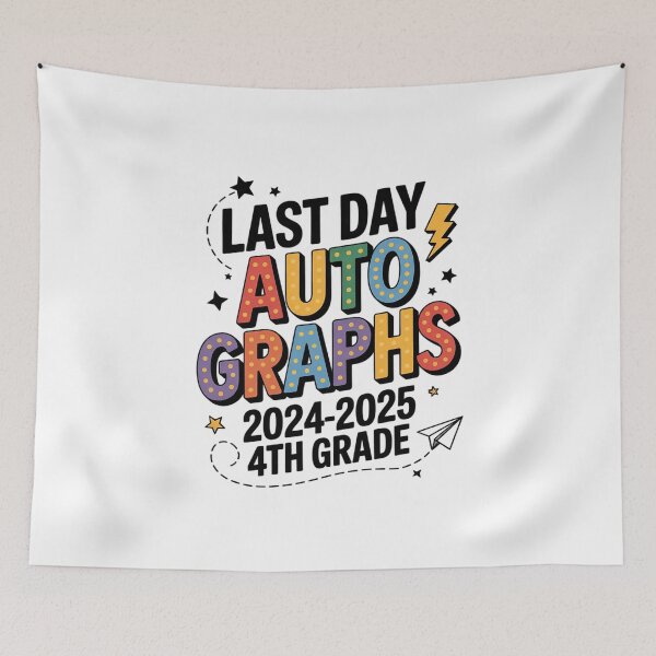 Item preview, 2025 Last Day of School Autograph 4th Grade Graduation  designed and sold by MathisBellanger.