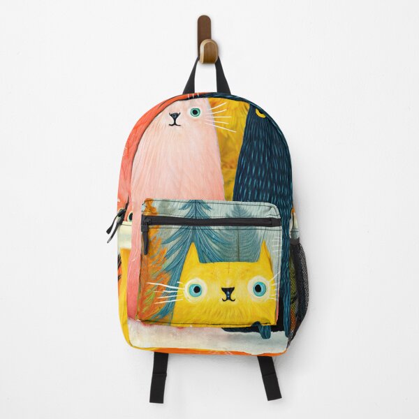 Item preview, Winter Whimsy: Forest Cats in Technicolor designed and sold by ForeverPrintsOK.