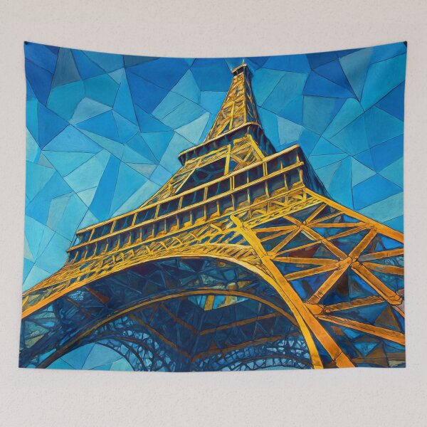 Item preview, Cubist Eiffel Tower in the sky designed and sold by Sigtrix.
