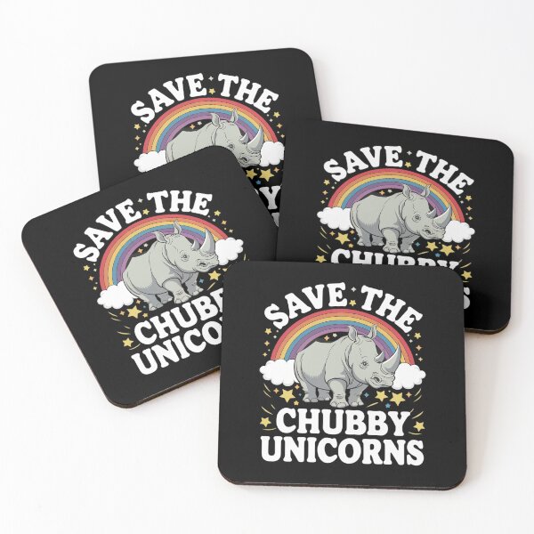 Item preview, Save The Chubby Unicorns Rhinos Quotes Humor Sayings designed and sold by VerseFarm.