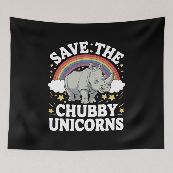 Item preview, Save The Chubby Unicorns Rhinos Quotes Humor Sayings designed and sold by VerseFarm.