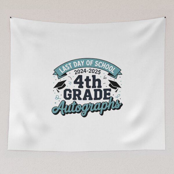 Item preview, 2025 Last Day of School Autograph 4th Grade Graduation Party  designed and sold by CombatTask.