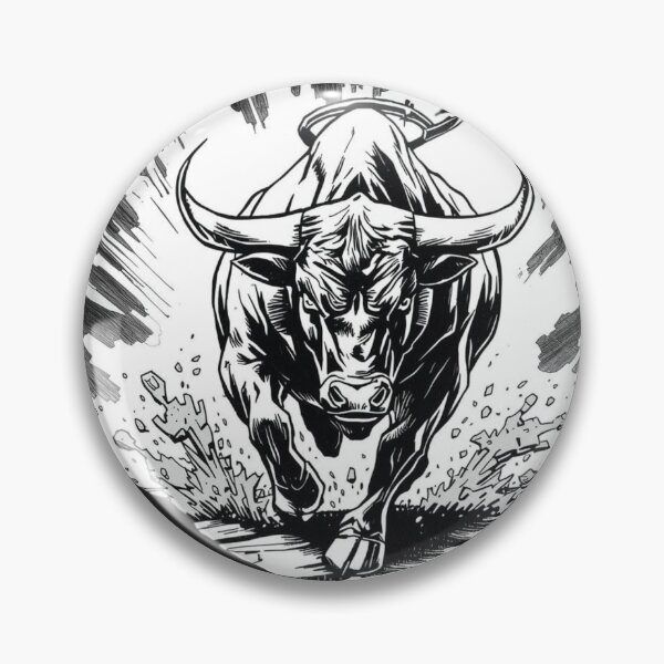 Item preview, Raging Bull Charge — Control Wild Geometric Rebellion Print designed and sold by SavannaStrikes.