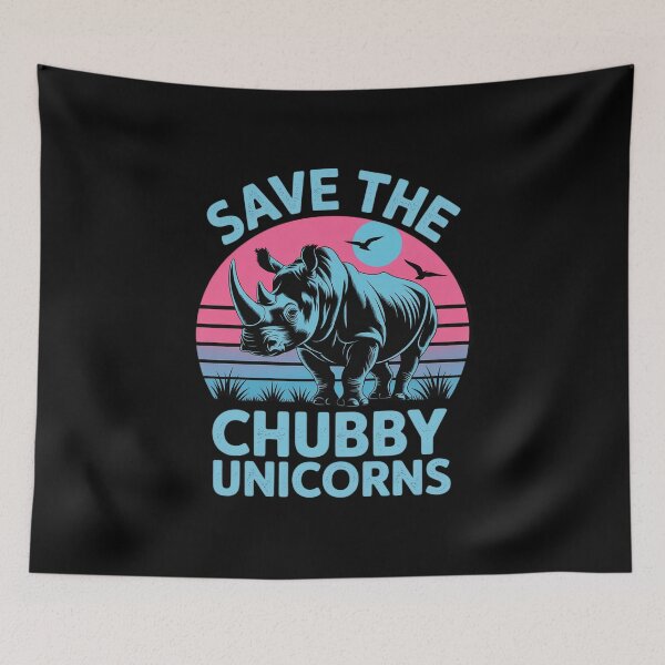 Item preview, Save The Chubby Unicorns designed and sold by VerseFarm.