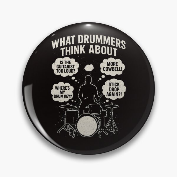 Item preview, What Drummers Think About – Grunge Drum Mind T-Shirt designed and sold by FrameFlow.