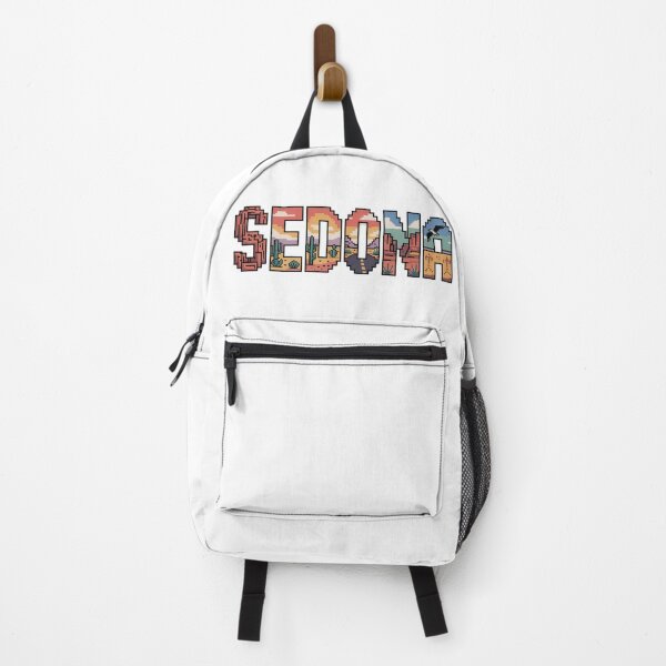 Item preview, Sedona Arizona Scenic Typography Desert Landscape Pixel Art designed and sold by CircinusStore.
