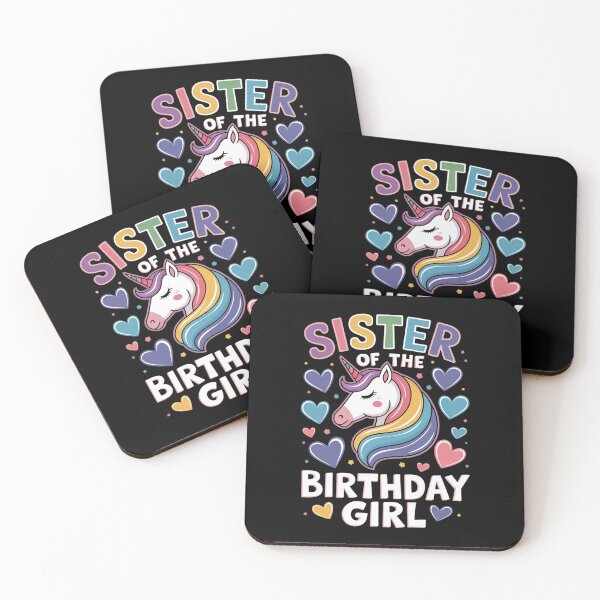 Item preview, Sister of the Birthday Girl Flossing Unicorn Sister  designed and sold by VerseFarm.