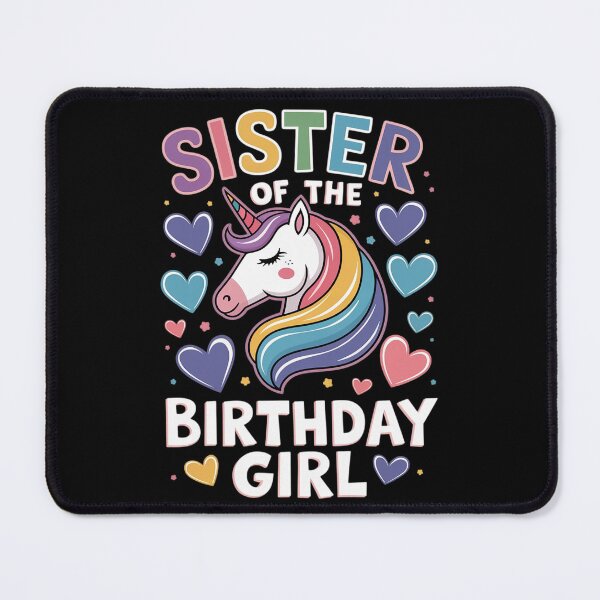 Item preview, Sister of the Birthday Girl Flossing Unicorn Sister designed and sold by VerseFarm.