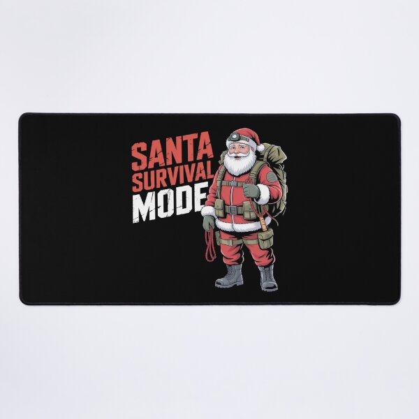 Item preview, Santa survival mode designed and sold by DreamOnShirts.