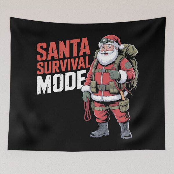 Item preview, Santa survival mode designed and sold by DreamOnShirts.