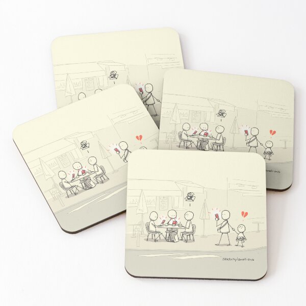 Item preview, Phubbing - no text version designed and sold by Sketchplanations.