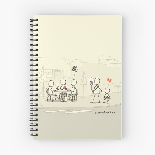 Item preview, Phubbing - no text version designed and sold by Sketchplanations.