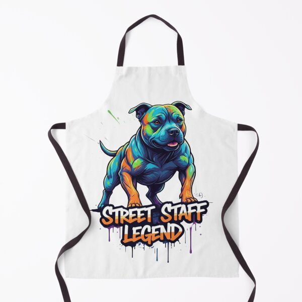 Item preview, Street Staff Legend - Vibrant Graffiti Staffordshire Bull Terrier designed and sold by ReptiWorks.