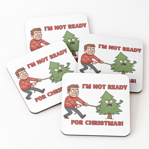Item preview, Funny Christmas Tree Pull Cartoon – Christmas Comedy Scene designed and sold by JudithLatko.