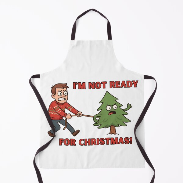 Item preview, Funny Christmas Tree Pull Cartoon – Christmas Comedy Scene designed and sold by JudithLatko.