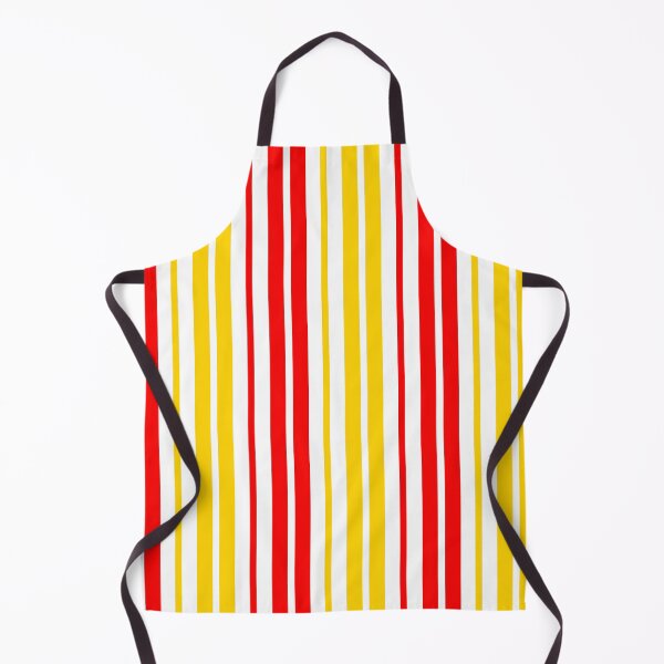 Item preview, Red Yellow Stripes On White Background Design designed and sold by PatternTitan.