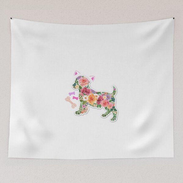 Item preview, Cute Flower Dog Aesthetic Design designed and sold by palavdip.