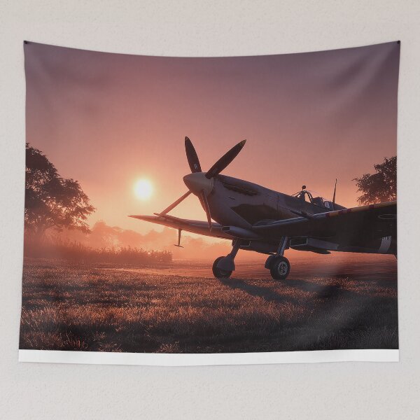 Item preview, Southern England Airfield During Daybreak in Southern England designed and sold by Skyframe Aviation.