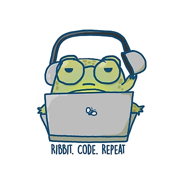 Artwork thumbnail, Frogrammer – Ribbit. Code. Repeat. by PeanutCandy