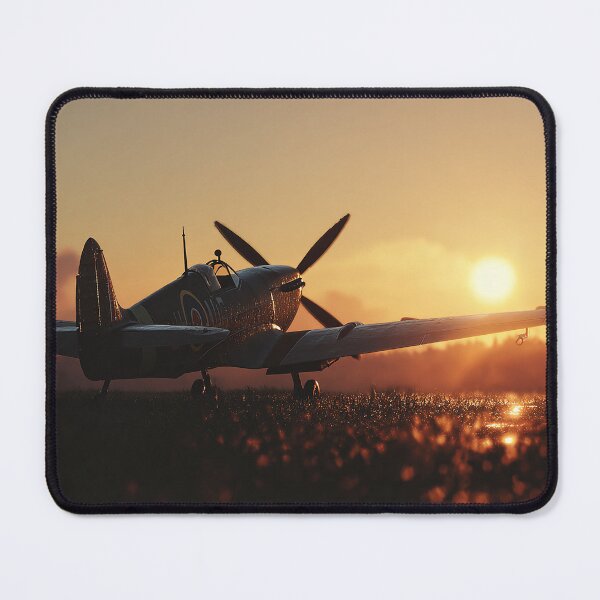 Item preview, RAF Fighter Station In Sunrise Calm with Aircraft Silhouetted designed and sold by Skyframe Aviation.