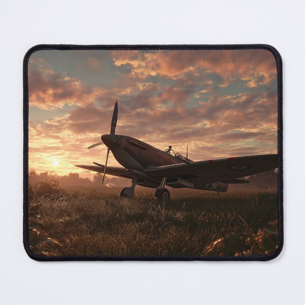 Item preview, Fighter Command Airbase In Morning Light Across the Runways designed and sold by Skyframe Aviation.