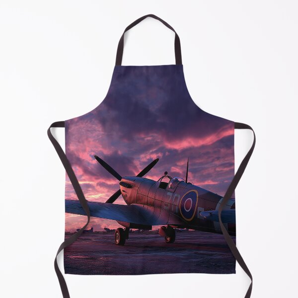Item preview, Fighter Command Airbase Under Soft Sunrise with Hurricanes Parked designed and sold by Skyframe Aviation.