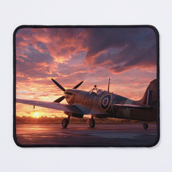 Item preview, Southern England Airfield At First Light in Peaceful Silence designed and sold by Skyframe Aviation.