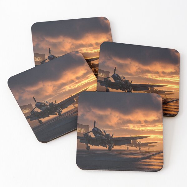 Item preview, WW2 RAF Fighter Airfield In Early Haze with Golden Light designed and sold by Skyframe Aviation.