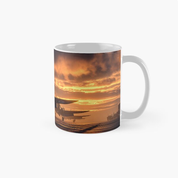 Item preview, WW2 RAF Fighter Airfield In Early Haze with Golden Light designed and sold by Skyframe Aviation.