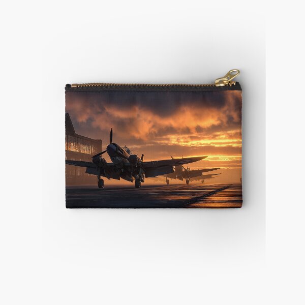 Item preview, WW2 RAF Fighter Airfield In Early Haze with Golden Light designed and sold by Skyframe Aviation.