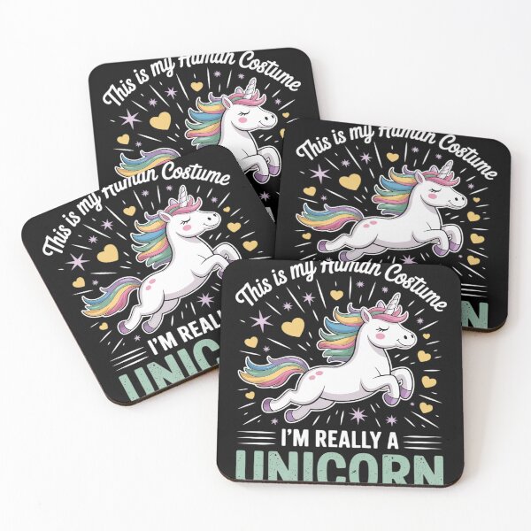 Item preview, This Is My Human Costume I'm Really A Unicorn  designed and sold by NailMolisa.