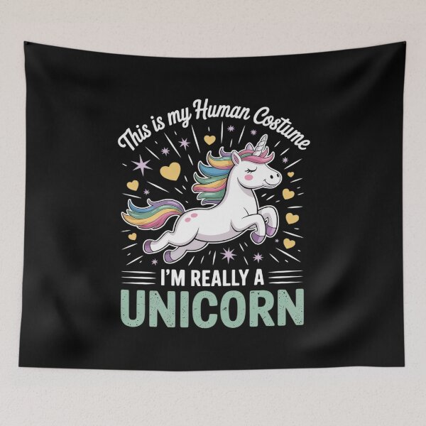 Item preview, This Is My Human Costume I'm Really A Unicorn  designed and sold by NailMolisa.