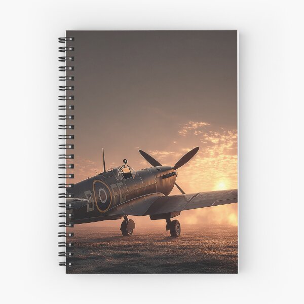 Item preview, RAF Fighter Station In Golden Dawn with Early Sunlight designed and sold by Skyframe Aviation.