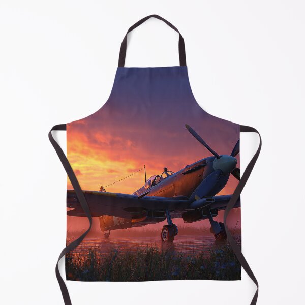 Item preview, RAF Dawn Airfield In Golden Dawn with Hurricanes Parked designed and sold by Skyframe Aviation.
