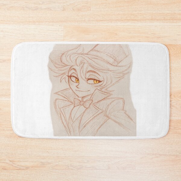 Item preview, Gentle Smile Lucifer – Cute Pencil Sketch Demon Art Sticker designed and sold by Gurjeetpixelart.