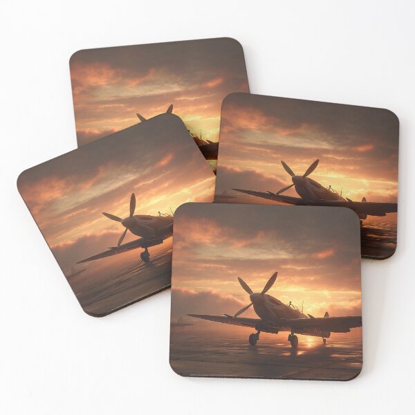 Item preview, British Fighter Command Base At Dawn near the Coast designed and sold by Skyframe Aviation.
